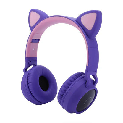 LED Wireless Headphone with Mic Control
